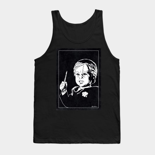 GAGE CREED - Pet Sematary (Black and White) Tank Top by Famous Weirdos